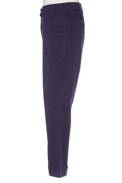 JACQUI.E - 7/8th slim cotton pant - Navy! 14