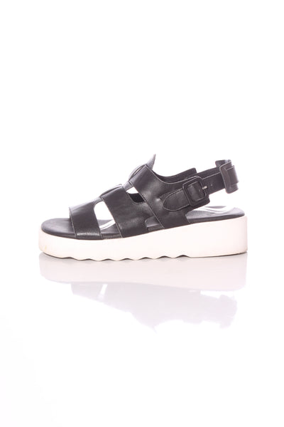 MINX "Delta" leather platform sandals! 39