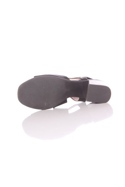 EOS "Starlit" leather mid heel sandals! 38