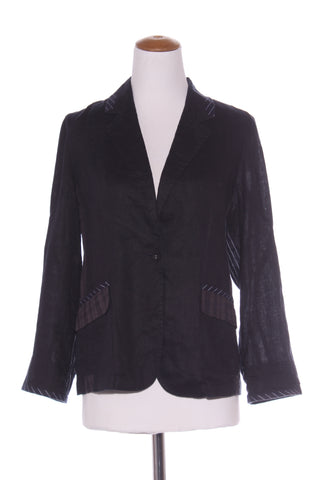 VERGE "Heritage" Pinstripe + check detail linen jacket! 12