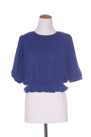 SEEKING LOLA - Shirred puff sleeve crop top! 10