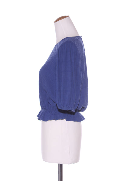 SEEKING LOLA - Shirred puff sleeve crop top! 10
