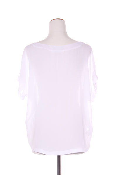 IVYBLU (NZ) 'V' neck chiffon relaxed top! 8-12