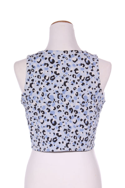 SWEAT REPUBLIC - Blue leopard print crop tank! 16