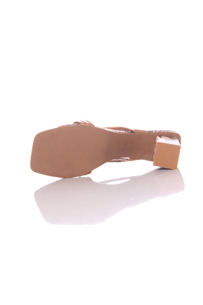 HEY MONDAY (LN) "Lana" Leather mid heels - Snakeskin! 41