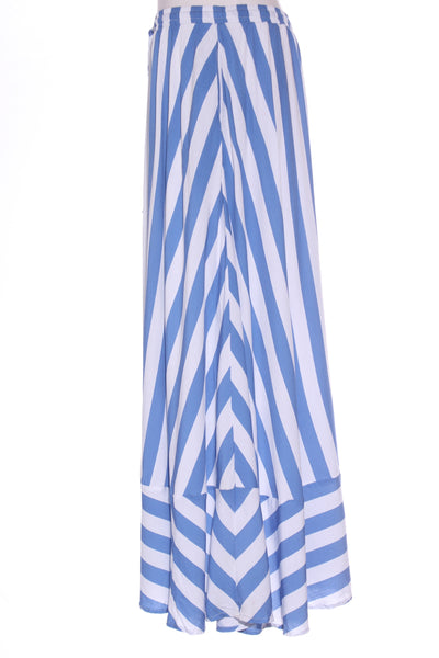 ORANGE SHERBET - Zena maxi skirt - Blue stripe! 14
