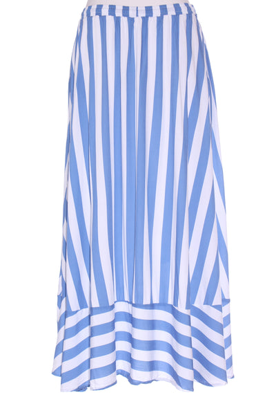 ORANGE SHERBET - Zena maxi skirt - Blue stripe! 14
