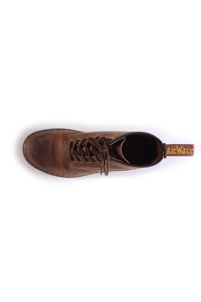 DR MARTENS - Crazy horse leather boots - Brown ! 10