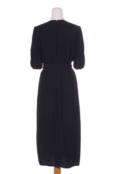 VERONIKA MAINE - Textured rayon puff sleeve midi dress! 8