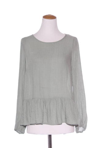 DOTTI - Textured sage green top! 12
