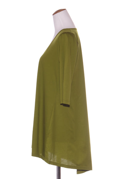 TCD (NZ) 'V' neck cotton knit tunic - Moss! 14
