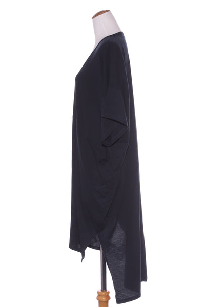 GAARD - Step hem dress with pockets - Navy! 14-18