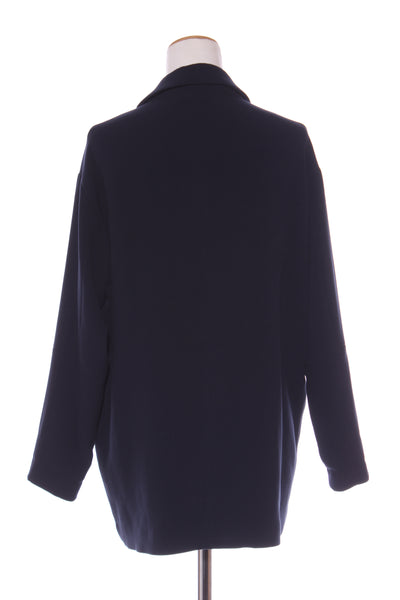 MAX - Navy oversized knit blazer! 12-14