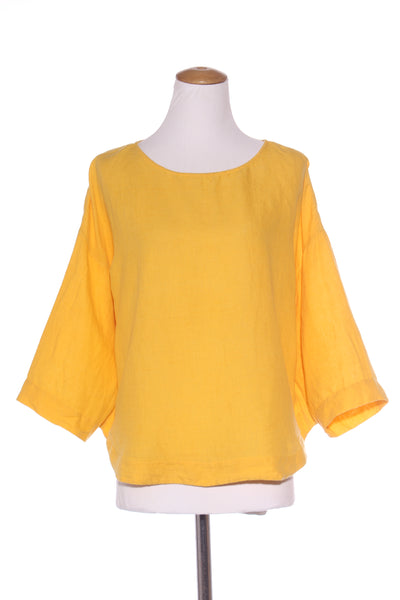 GORMAN - Yellow linen relaxed fit top! 14