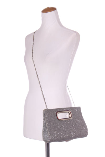 RUBY & KIT - Silver glitter bag/clutch!