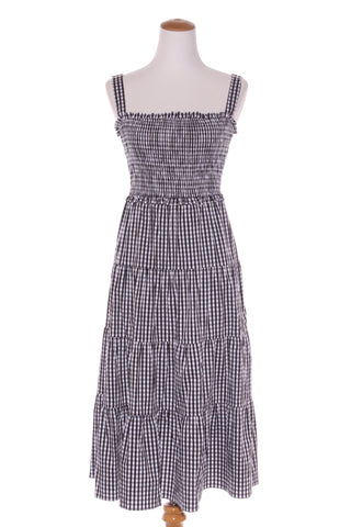 CHARLO - Gingham shirred midi dress! 8