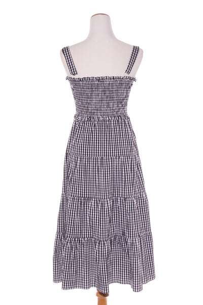 CHARLO - Gingham shirred midi dress! 8