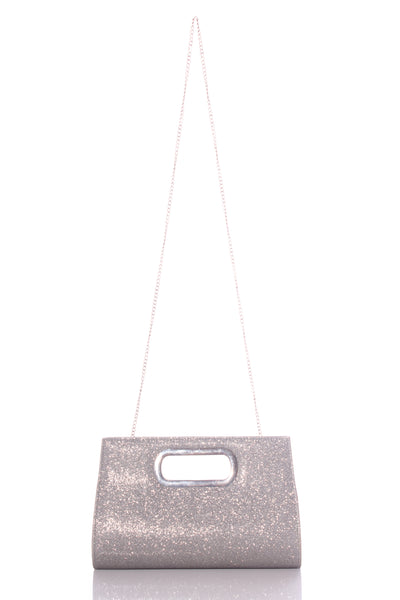 RUBY & KIT - Silver glitter bag/clutch!