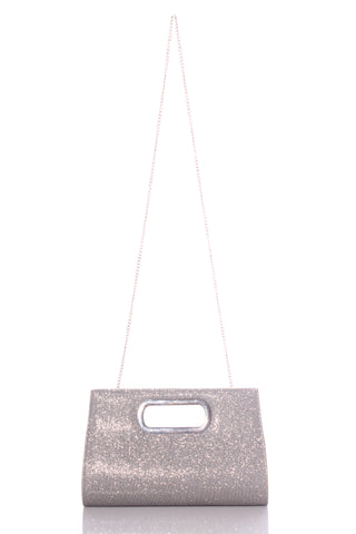 RUBY & KIT - Silver glitter bag/clutch!