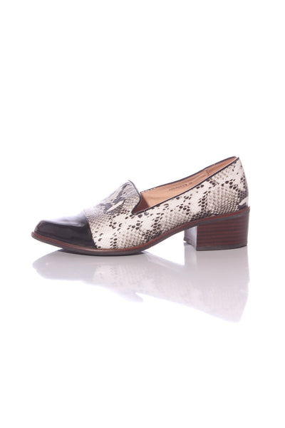 ISABELLA ANSELMI - Snakeskin leather loafer! 38