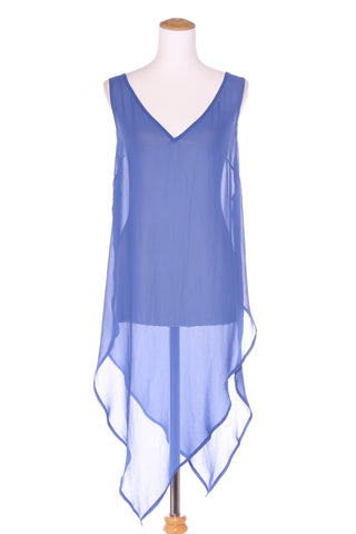 HARRÏE & SAM (NZ) LN - Layering chiffon tabard tunic - Royal blue! 12