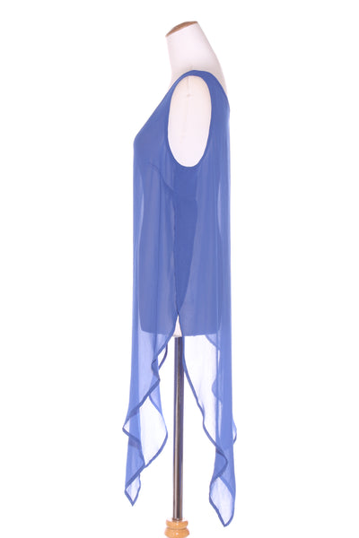 HARRÏE & SAM (NZ) LN - Layering chiffon tabard tunic - Royal blue! 12