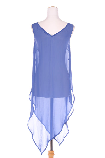 HARRÏE & SAM (NZ) LN - Layering chiffon tabard tunic - Royal blue! 12