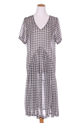 HARRÏE & SAM (NZ) V panel plaid midi dress! 12