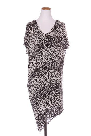 MOOCHI (NZ) Printed silk asymmetric dress! 10
