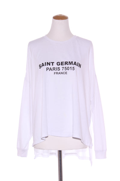 DECJUBA - Saint Germain print L/S relaxed top! 12-14