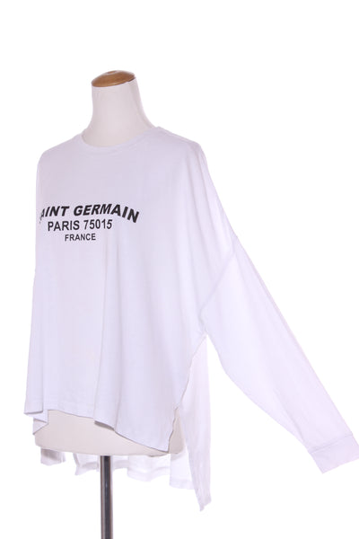 DECJUBA - Saint Germain print L/S relaxed top! 12-14