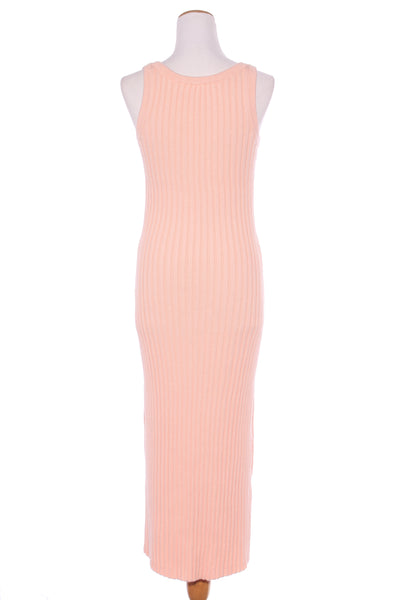 CAITLIN CRISP - Rib knit maxi dress - Peach! 10