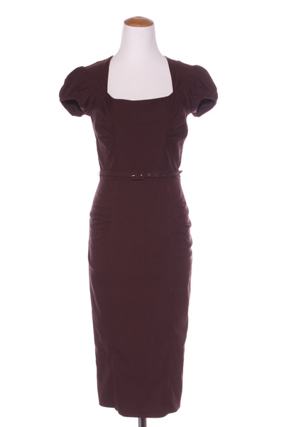 STOP STARING (USA) "Lindsy" wiggle dress - dark choc! 10-12