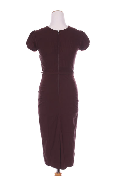 STOP STARING (USA) "Lindsy" wiggle dress - dark choc! 10-12