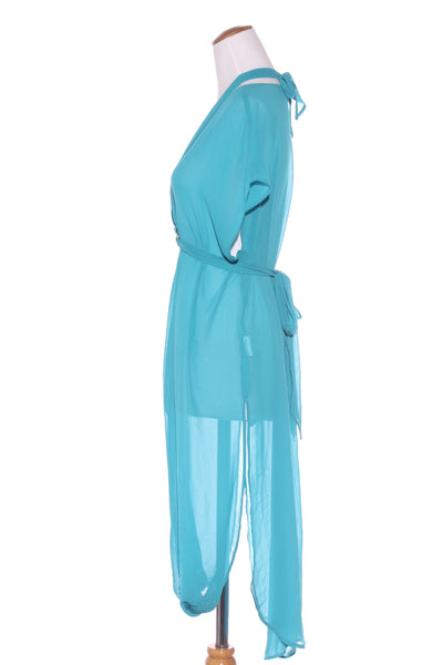 REPERTOIRE (NZ) "Serenity" chiffon dress - Aqua! 14