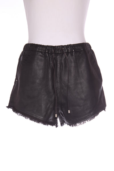 MOOCHI "Lux shallow" fringe leather short! 12