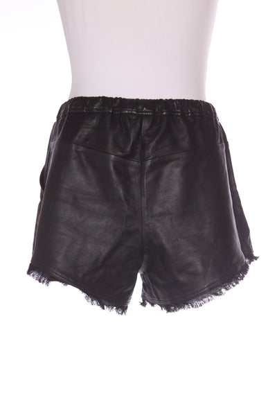 MOOCHI "Lux shallow" fringe leather short! 12