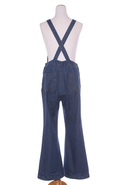 PRINCE HIGHWAY - Hummingbird embroidered denim overall!