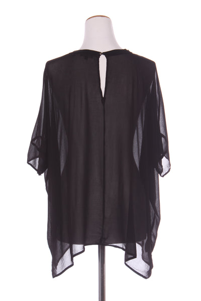 STORM - Relaxed sheer s/s viscose top! 14-16