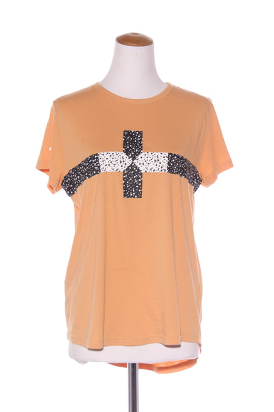 STELLA + GEMMA - Orange cross tee! 10-12