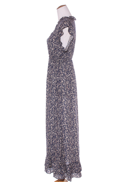 CAROLINE MORGAN (LN) Navy floral maxi dress! 14-16