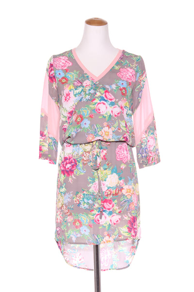 CHARLO - Floral print drawstring waist dress! 6