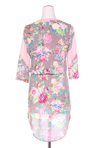 CHARLO - Floral print drawstring waist dress! 6