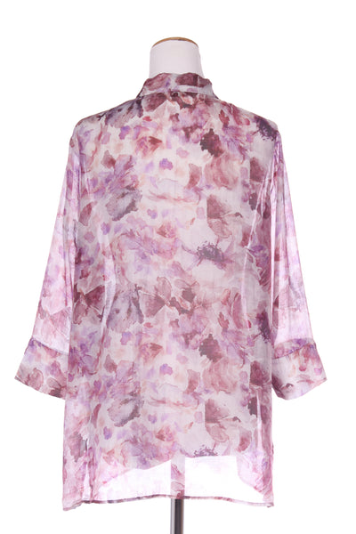 VINCENT - Watercolour floral print tencel shirt! 16
