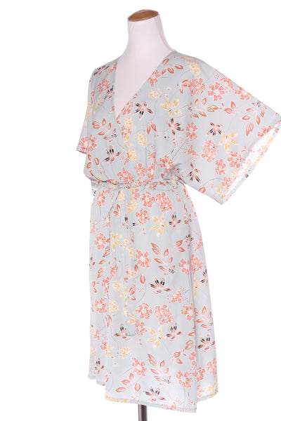 KILT (NZ) Sage floral crossover front dress! 12
