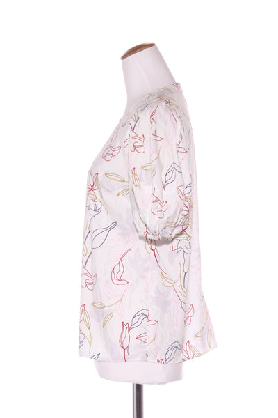 FINERY - Floral sketch puff sleeve top! 12