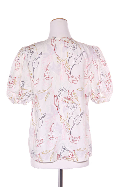FINERY - Floral sketch puff sleeve top! 12