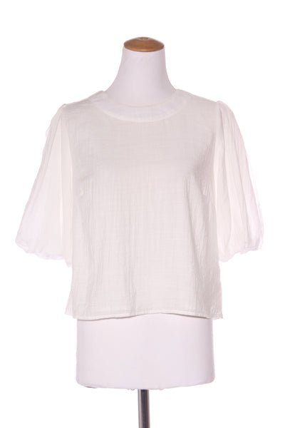 PAGANI (BN) "Voile" puff sleeve top! 12
