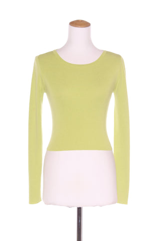 GLASSONS - Lime ecovero crop knit top! 10