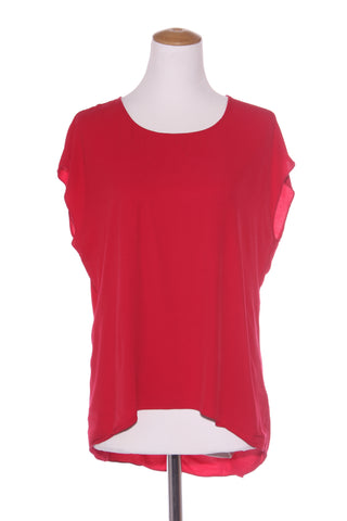 MAX - Red viscose shell top! 10-12